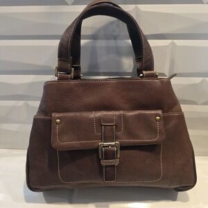 Rolfs Brown Genuine Leather Women's Satchel Handbag Vintage 90's Brand